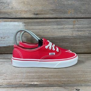 Vans Off The Wall Red Low Top Sneakers